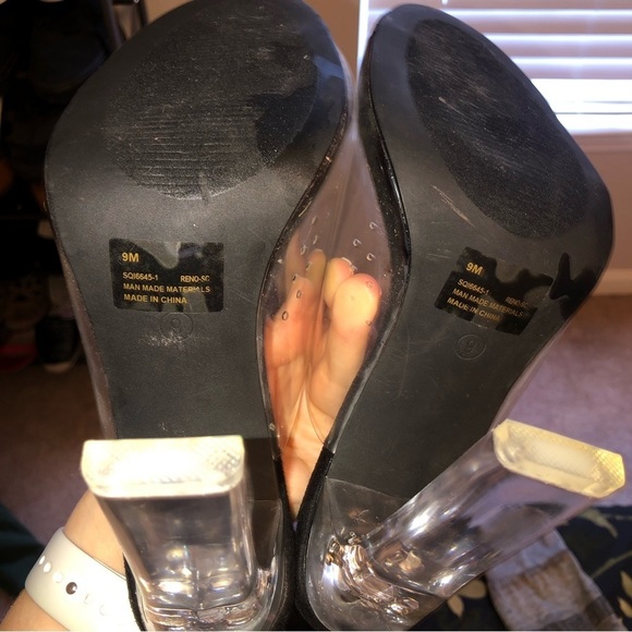 𝅺REVOL clear super high glass heels size 9 - Picture 3 of 4